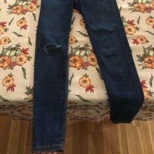 Bershka size 6 dark blue jeans